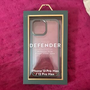 Defender Clear Case for iPhone 13 Pro Max / 12 Pro Max - Green